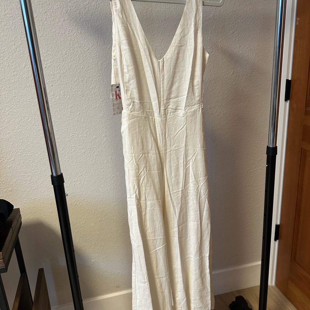 Elegant Cream Jumpsuit